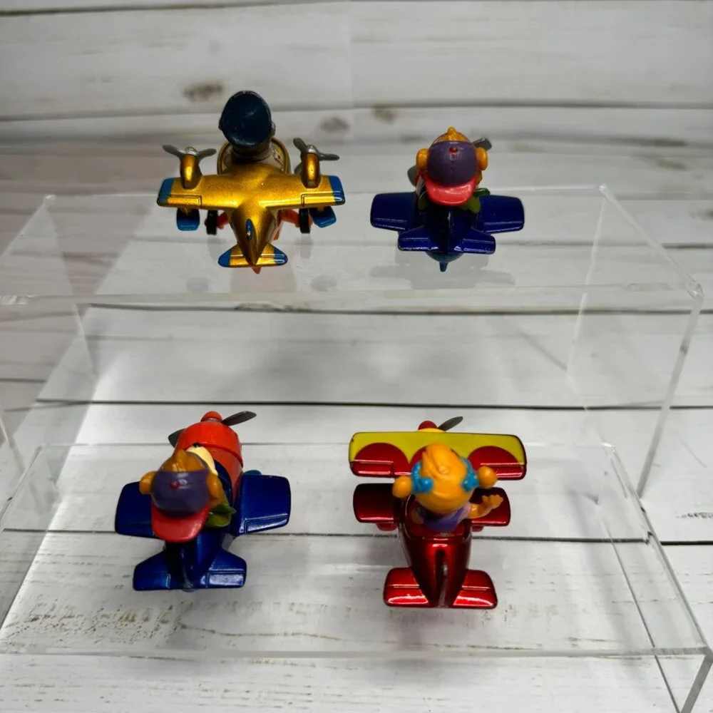 Vtg Talespin McDonalds Happy Meal‎ Toys Animal Pilot Airplane Toys Set Of 4